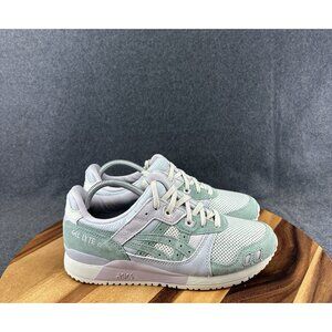 Asics Gel Lyte III Shoes Mens Size 8.5 Green Gray Suede Leather 1201A582 Runner